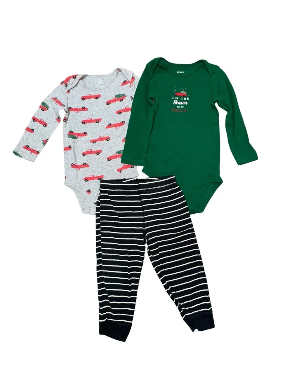 Carters toddler boy Christmas 3 piece set. Size 24m